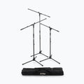 Three Euro Boom Mic Stands with Bag