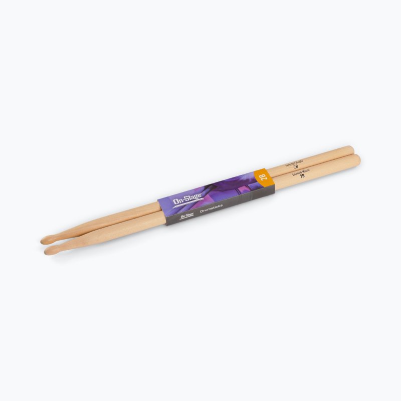 Maple Drum Sticks (2B, Wood Tip, 12pr)