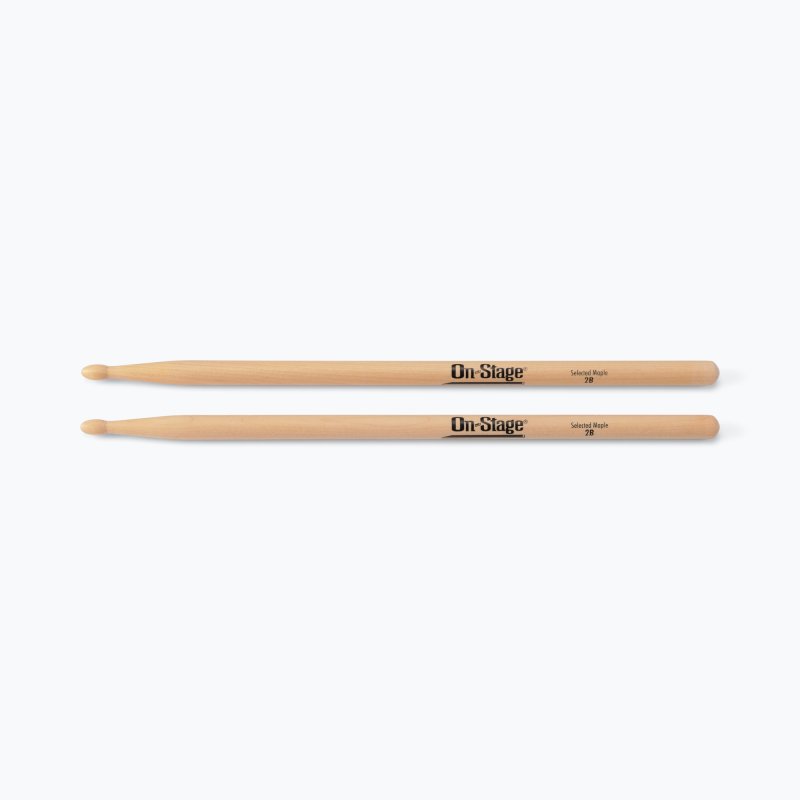 Maple Drum Sticks (2B, Wood Tip, 12pr)