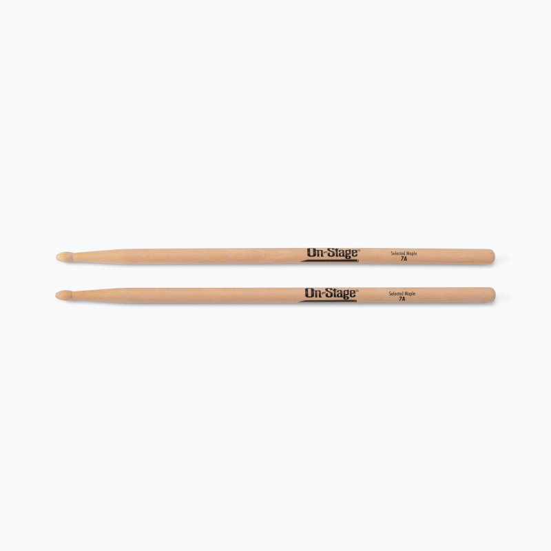 Maple Drum Sticks (7A, Wood Tip, 12pr)