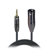 25 Ft. Unbalanced 1/8" (3.5mm) TRS-M Mini to XLR3-M High Performance Audio Cable