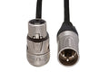 Camcorder Microphone Cable, Neutrik Right-angle XLR3F to XLR3M - Front