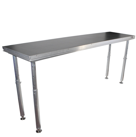 StageQ 2 ft x 8 ft Stage Deck w/ 4 Adjustable 28–48 inch Legs