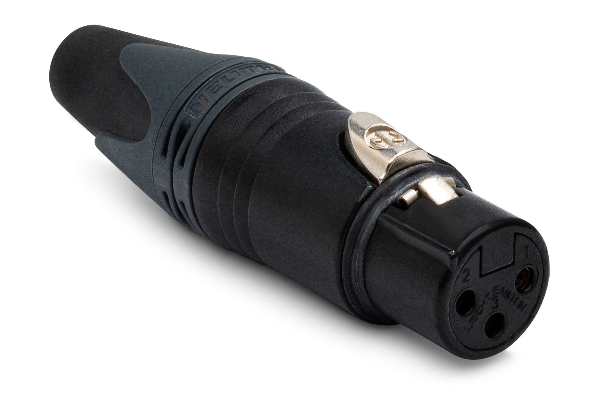 Neutrik Connector, XLR3F (Black/Silver) - Full