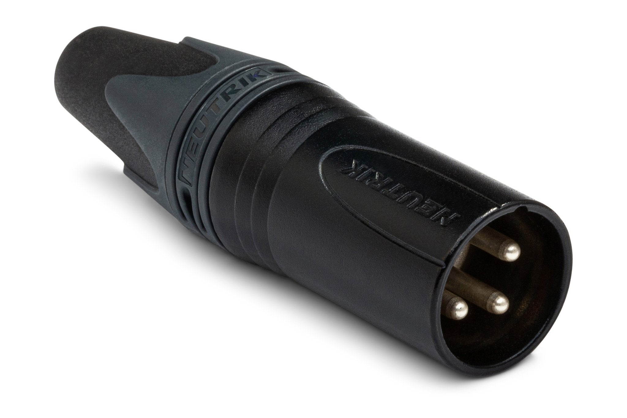 Neutrik Connector, XLR3M (Black/Silver) - Full