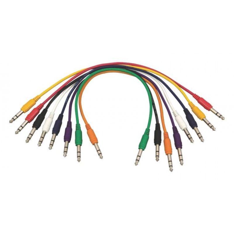 Straight Patch Cables (TRS-TRS, 8-pack)