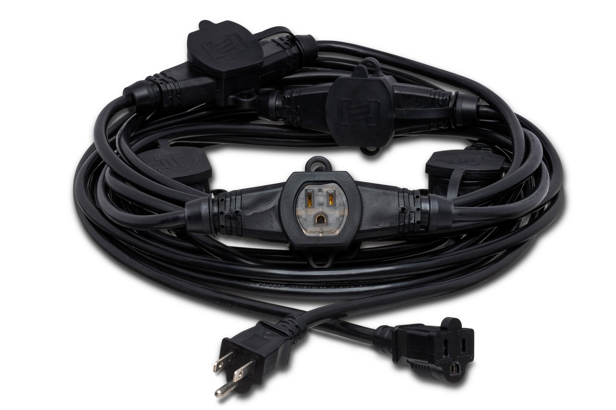 Power Distribution Cord, 6 x NEMA 5-15R to NEMA 5-15P, 30 ft - Full