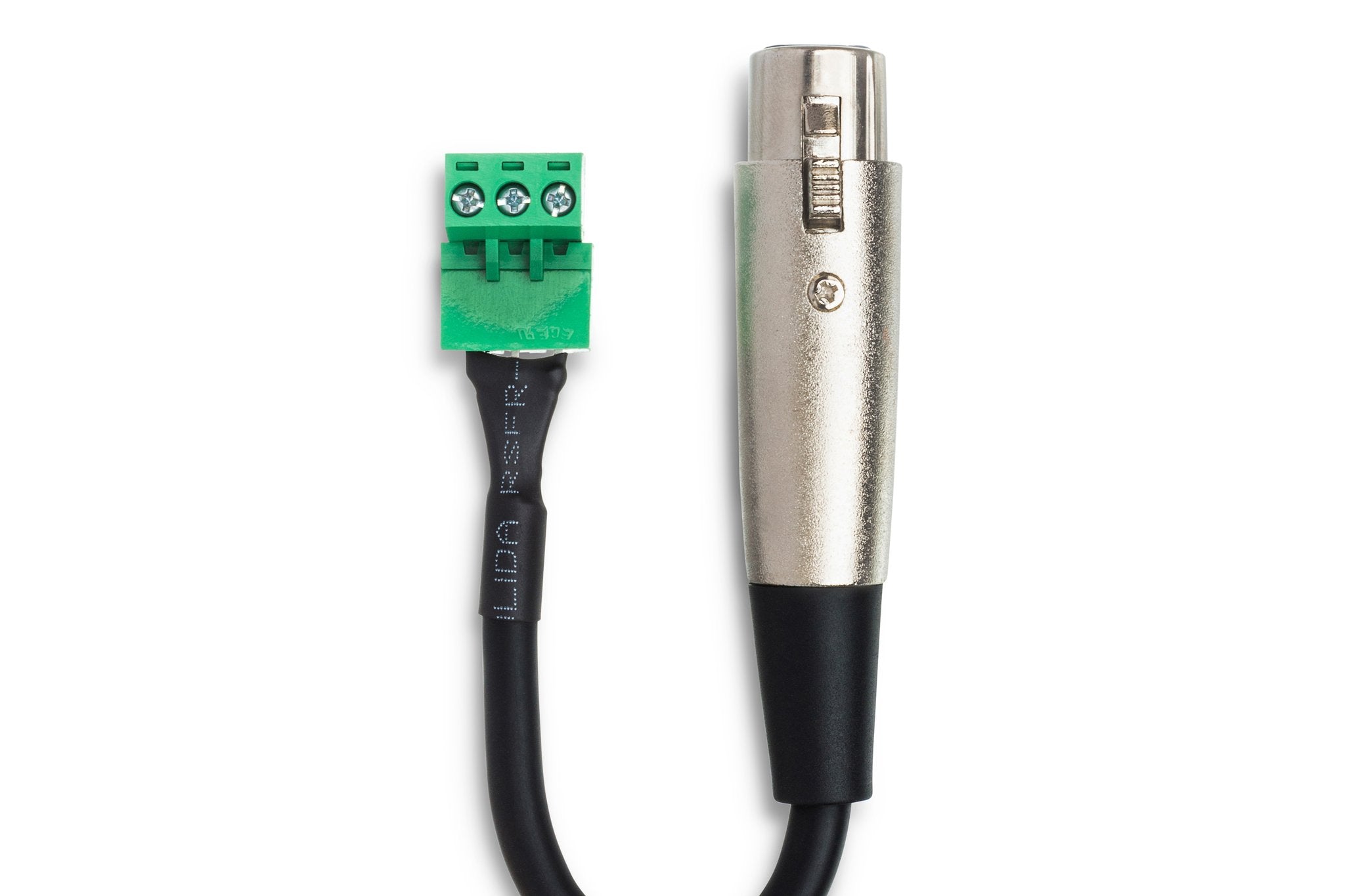 Low-voltage Adapter, XLR3F to PHX3M, 6 in - Connector