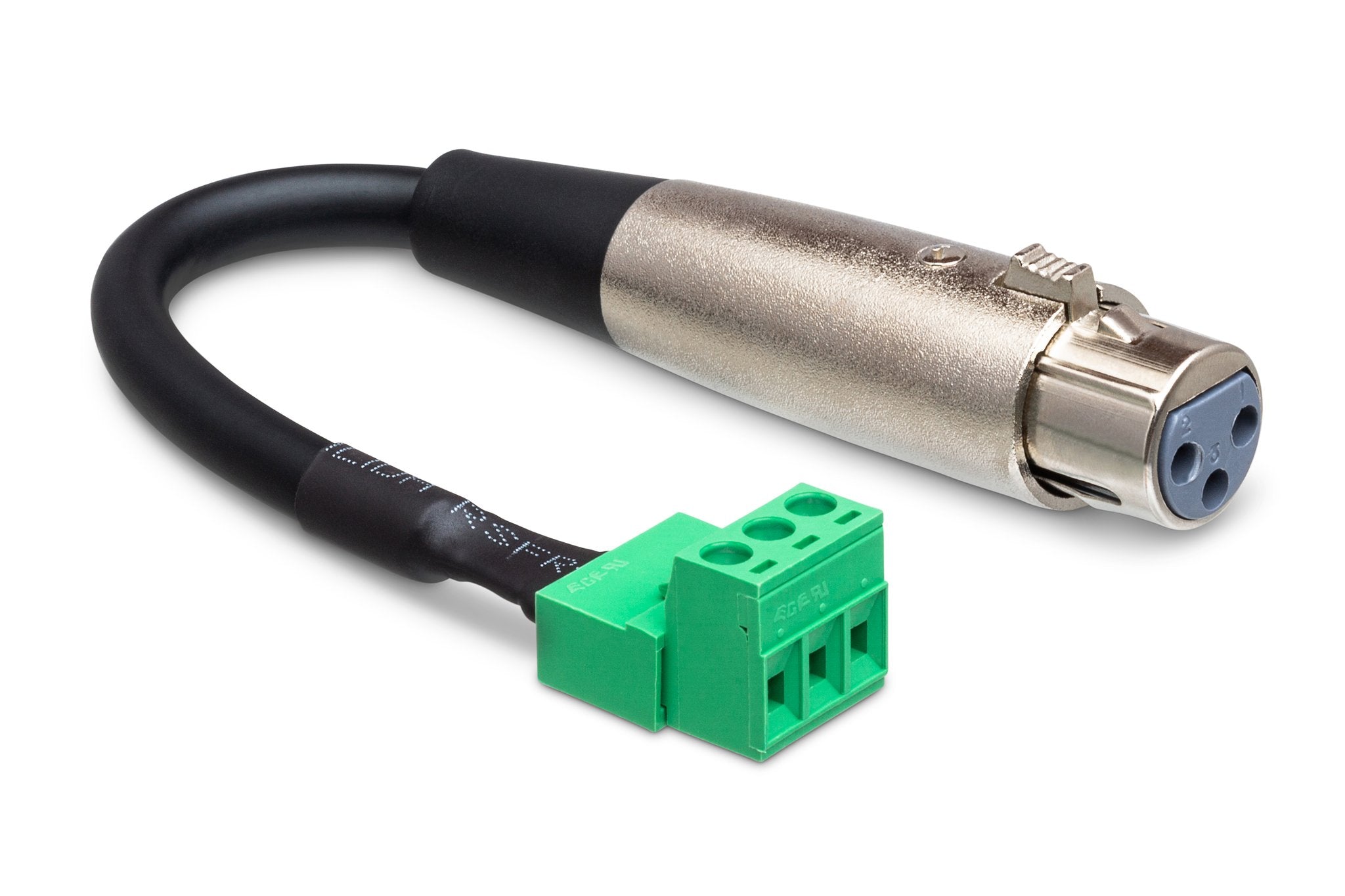 Low-voltage Adapter, XLR3F to PHX3M, 6 in - Full