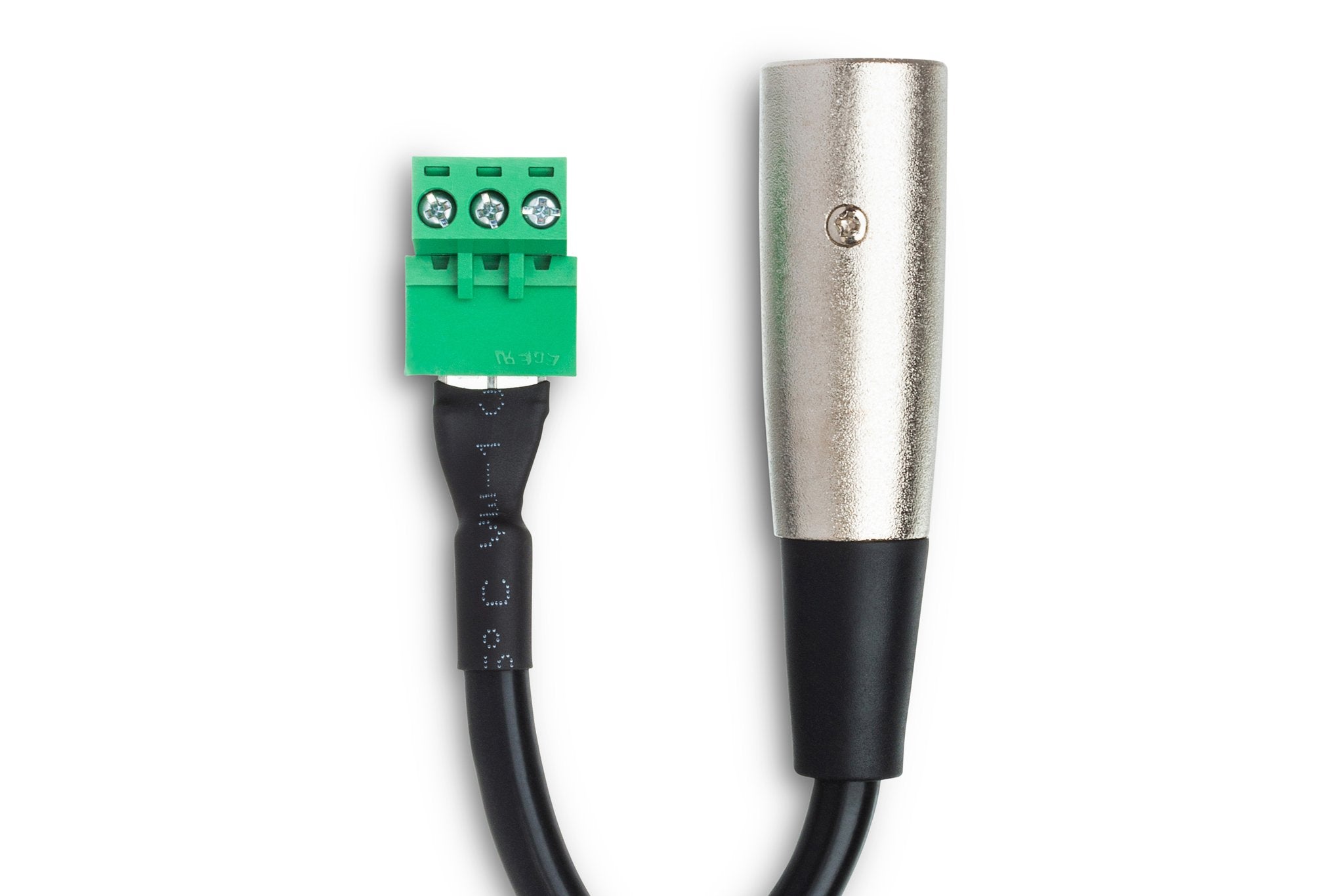 Low-voltage Adapter, PHX3M to XLR3M, 6 in - Connector