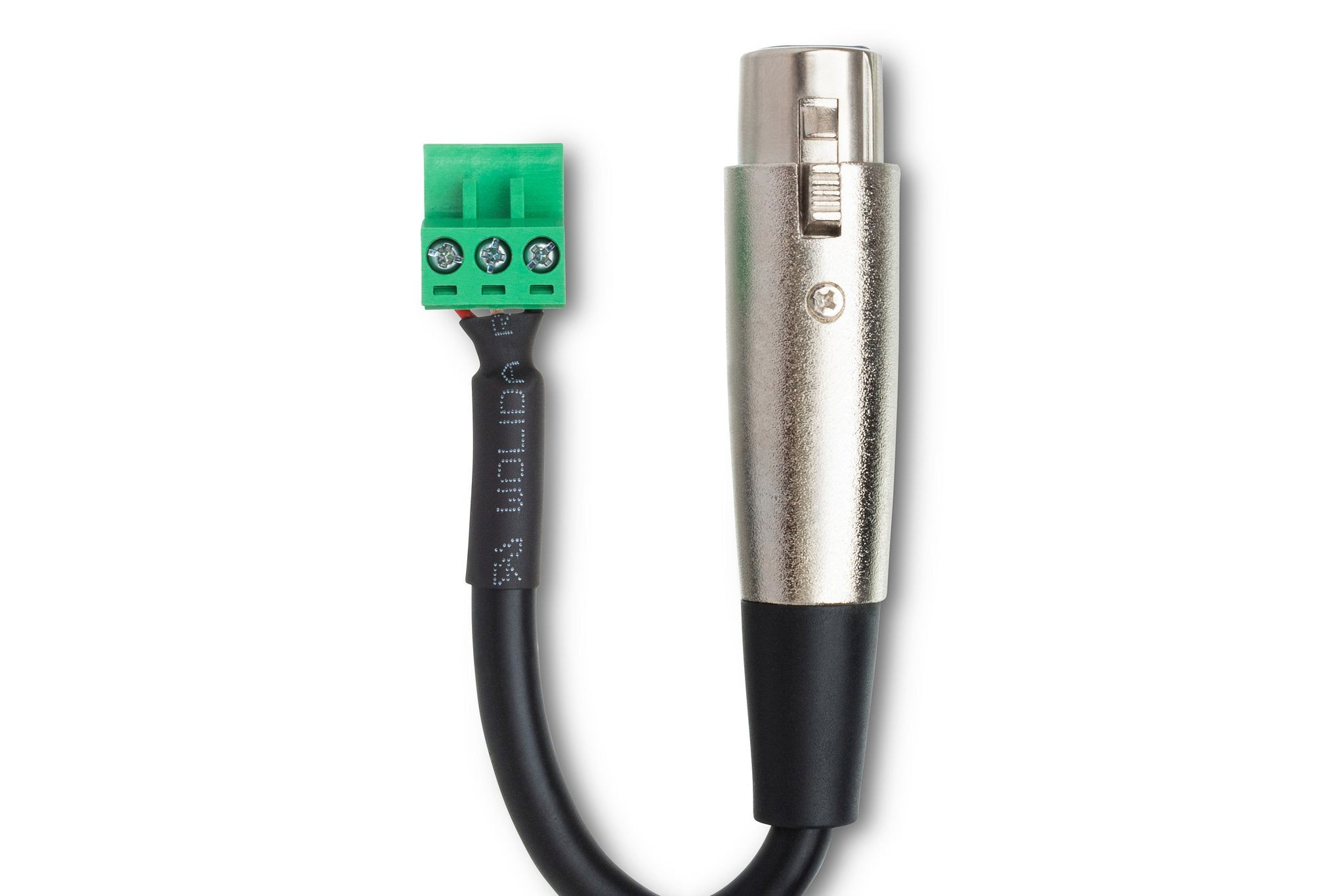 Low-voltage Adapter, XLR3F to PHX3F, 6 in - Connector