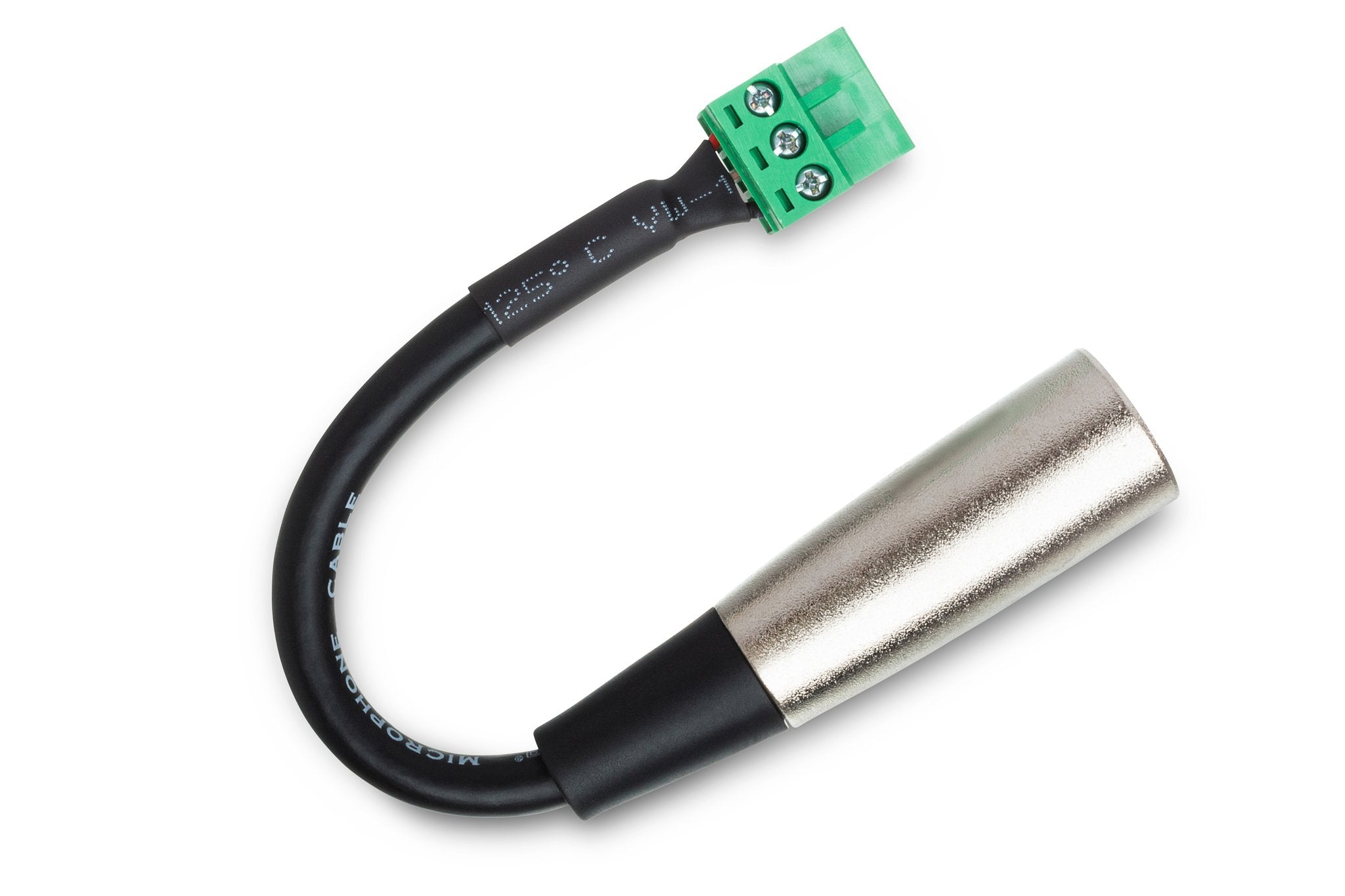 Low-voltage Adapter, PHX3F to XLR3M, 6 in - Angle