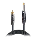 10 Ft. Unbalanced RCA Male to 1/4" Male High Performance Audio Cable
