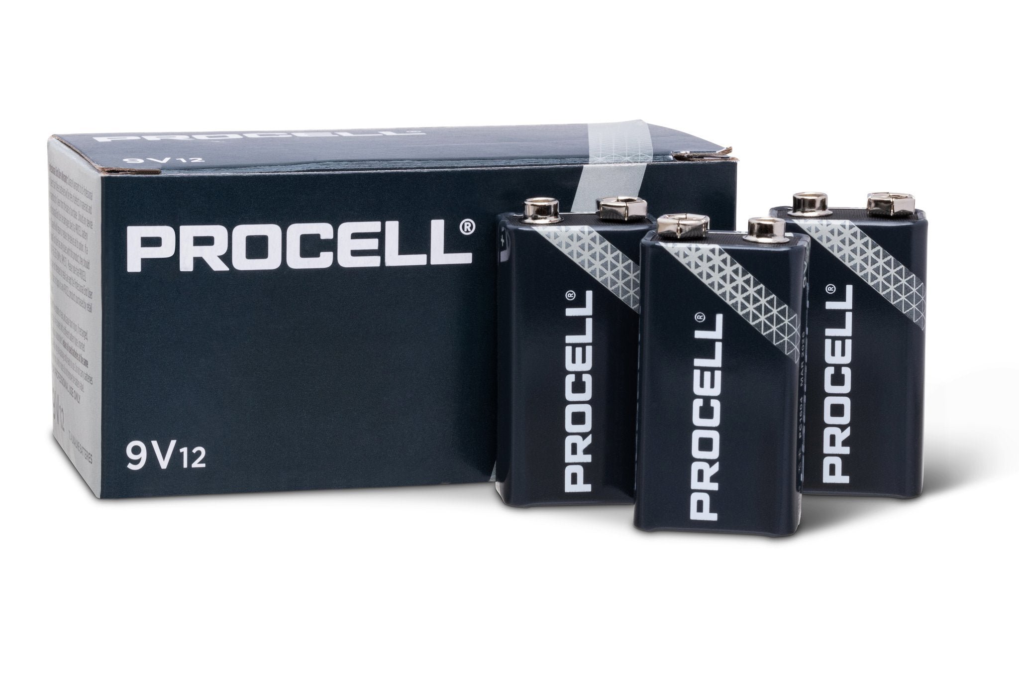 Duracell Procell Batteries, 9V, 12 pc - Box