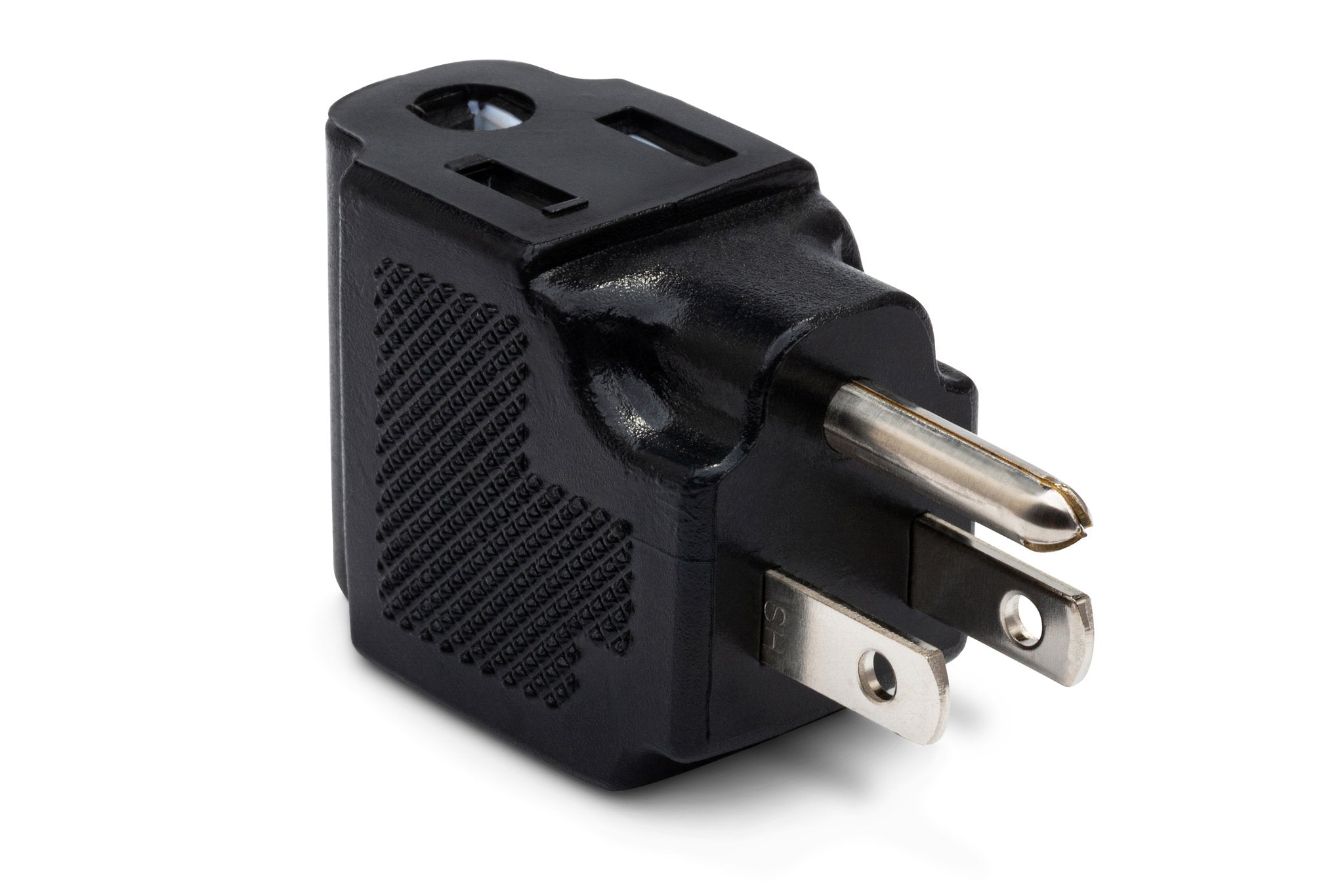 Right-angle Power Adapter, NEMA 5-15R to NEMA 5-15P - Full