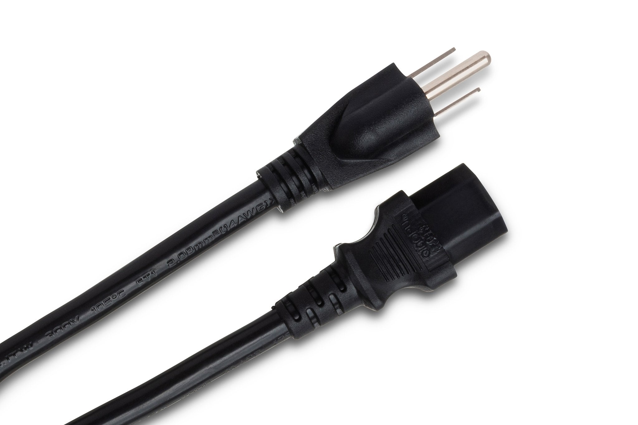 Power Cord, IEC C13 to NEMA 5-15P - Angle