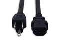 Power Cord, IEC C13 to NEMA 5-15P - Front