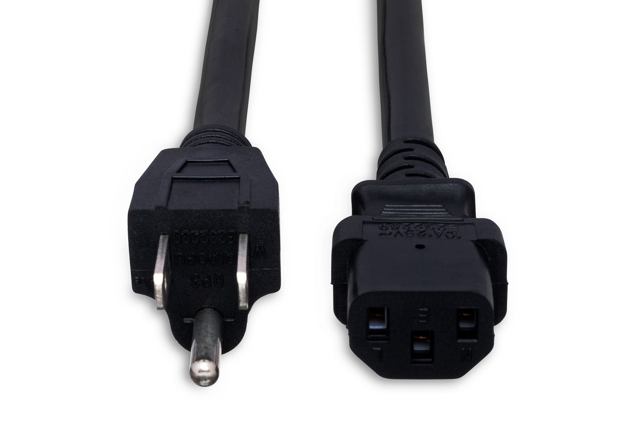 Power Cord, IEC C13 to NEMA 5-15P - Front