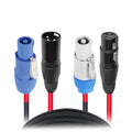 6' Ft Dual 14AWG Powerkon to Dual XLR Combo Link Jumper Cable