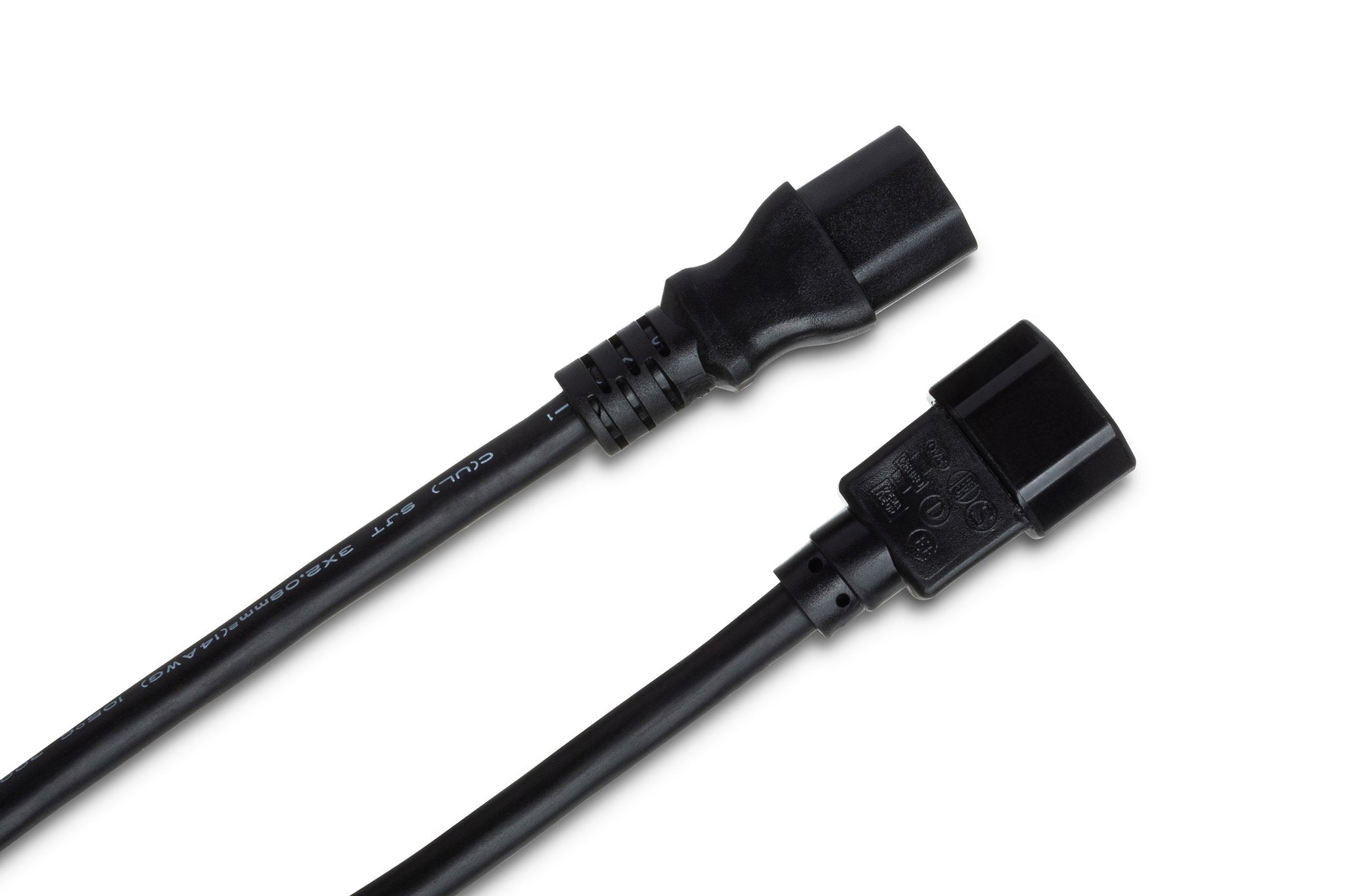 Power Extension Cord, IEC C14 to IEC C13 - Angle
