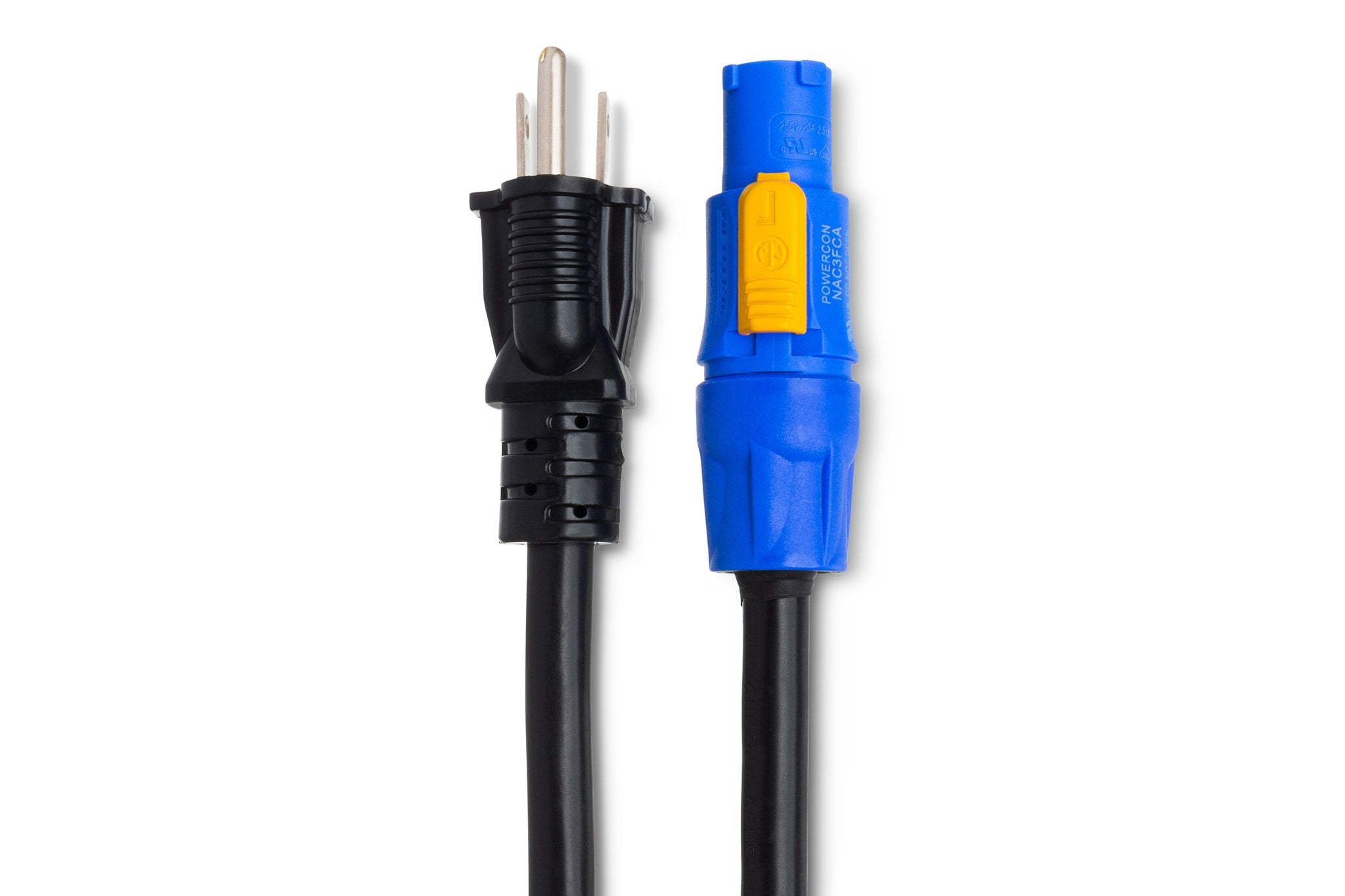 Power Cord, Neutrik PowerCON to Hosa NEMA 5-15P, 10 ft - Connector