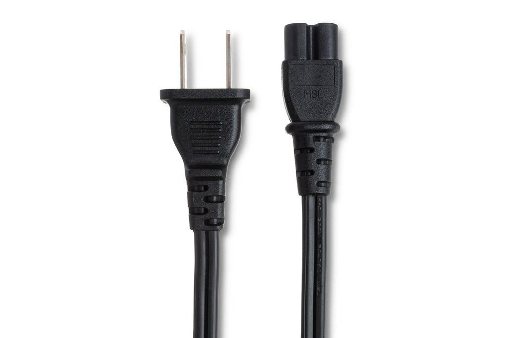 Power Cord, IEC C7 to NEMA 1-15P, 8 ft - Connector