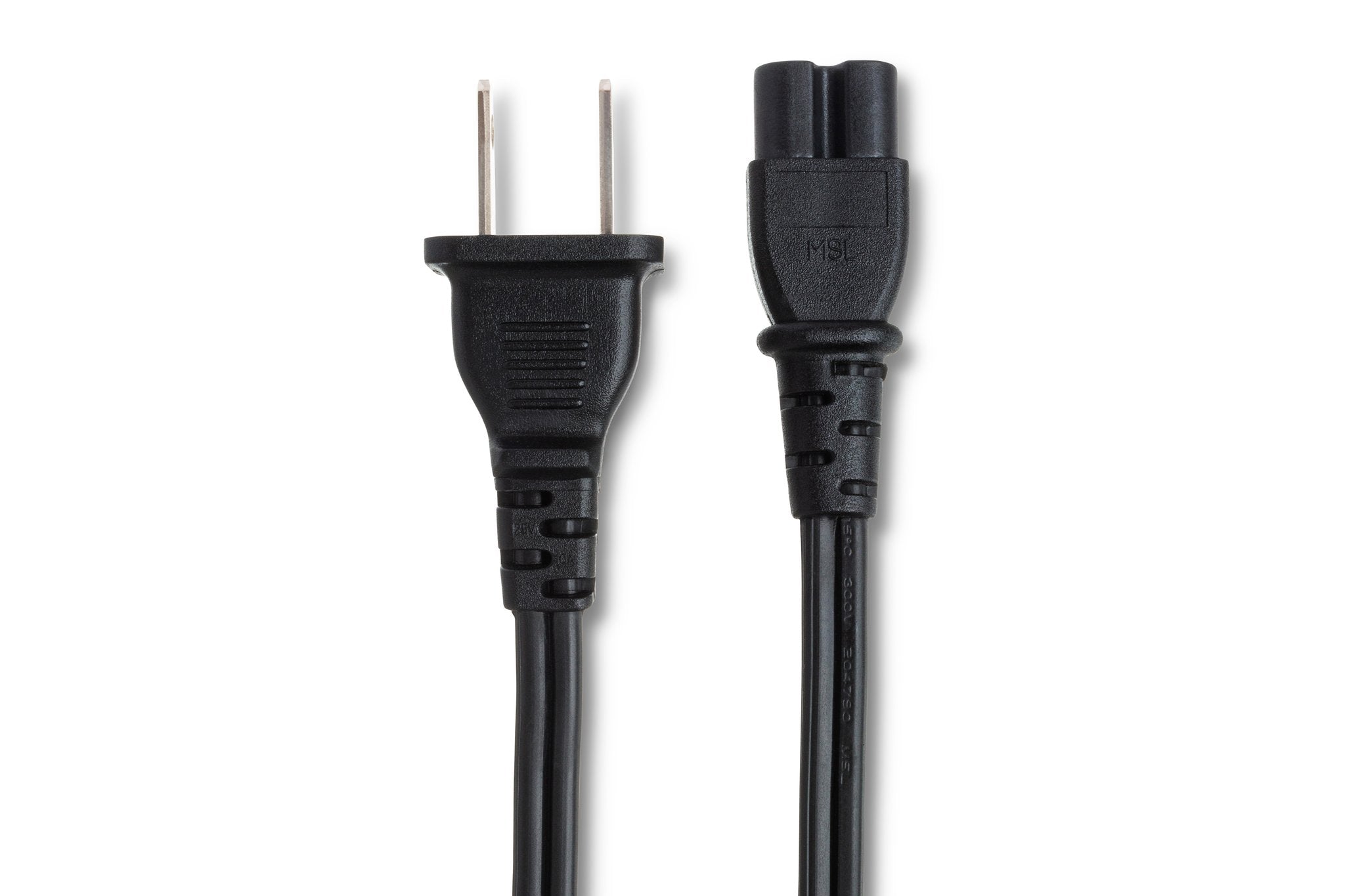 Power Cord, IEC C7 to NEMA 1-15P, 8 ft - Connector