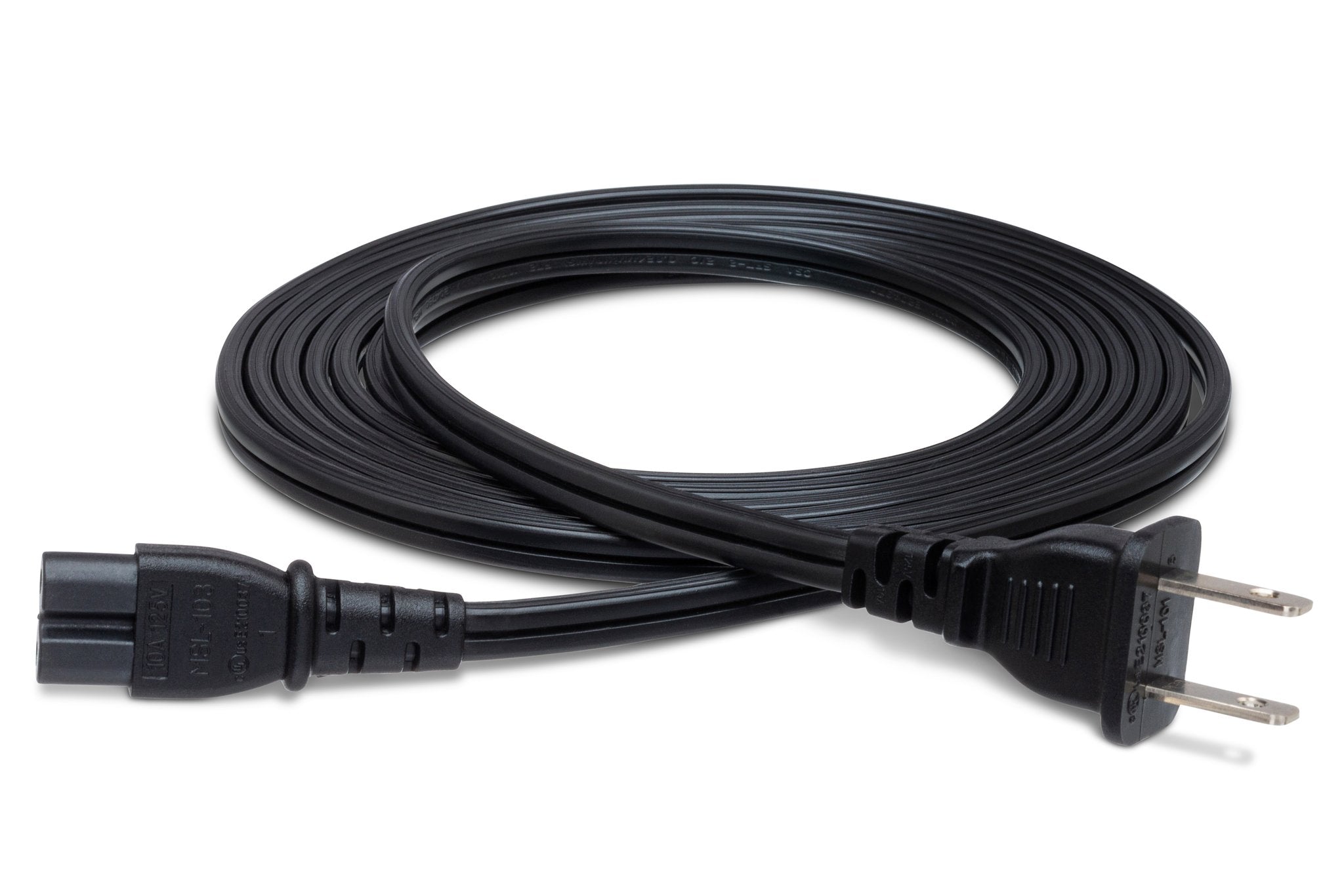 Power Cord, IEC C7 to NEMA 1-15P, 8 ft - Full