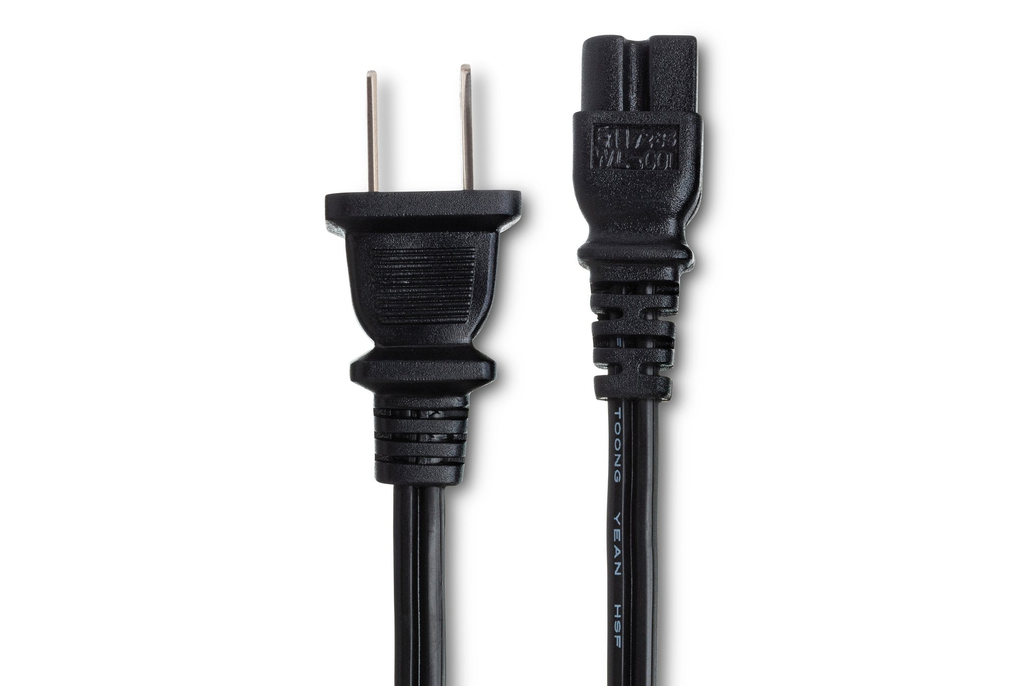 Power Cord, IEC C7 polarized to NEMA 1-15P, 8 ft - Connector
