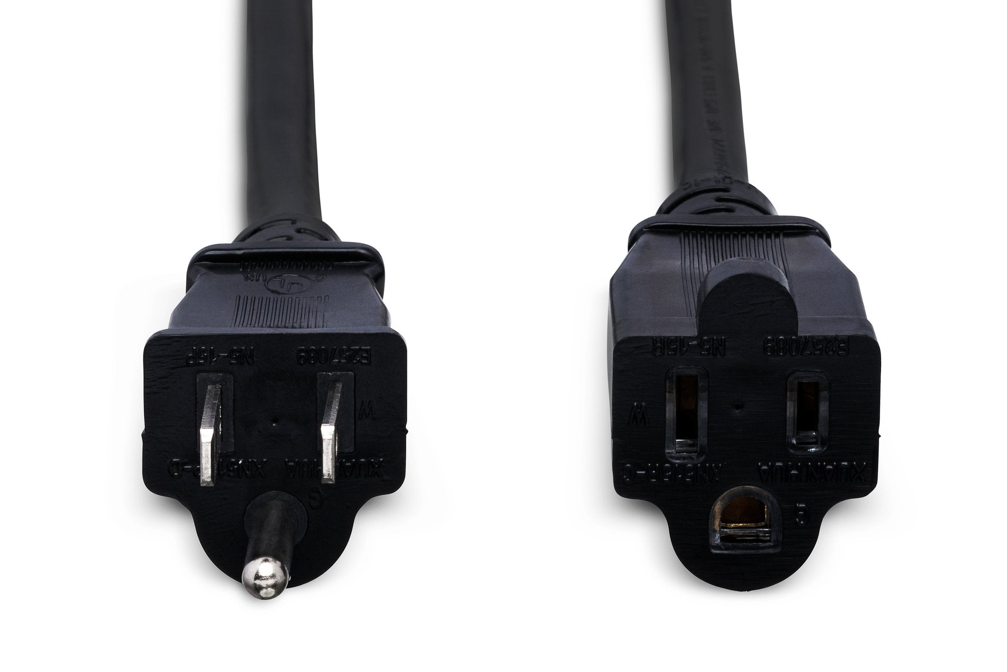 Power Extension Cord, NEMA 5-15R to NEMA 5-15P - Front