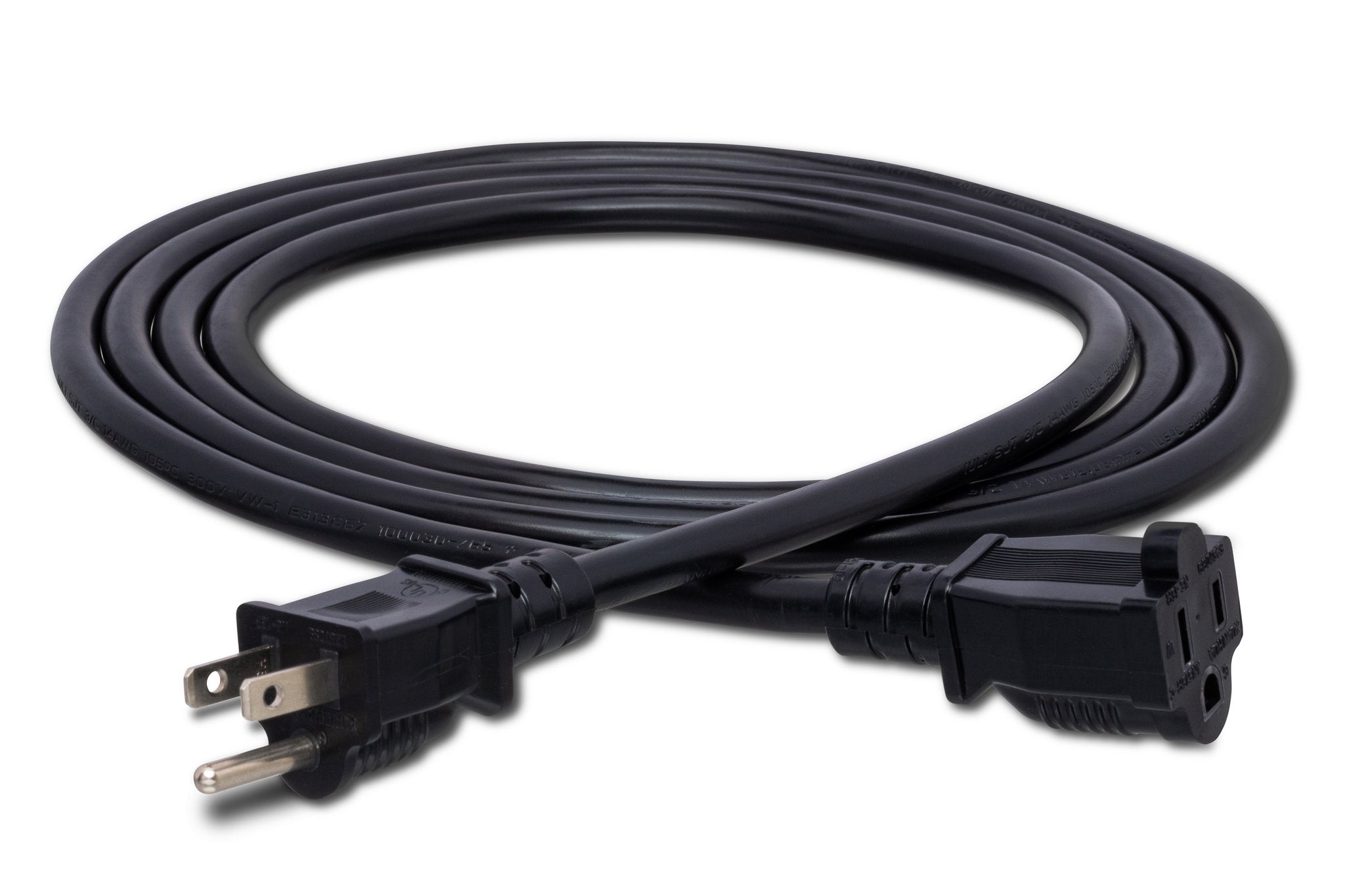 Power Extension Cord, NEMA 5-15R to NEMA 5-15P - Full