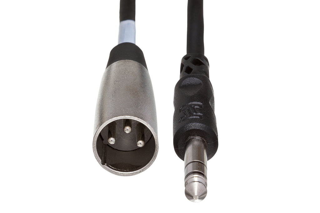 Unbalanced Interconnect, 1/4 in TS to XLR3M - Front