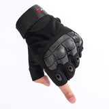 X-GRIPZ Hard Rubber Knuckle Fingerless Gloves - For Truss and Stage Performance
