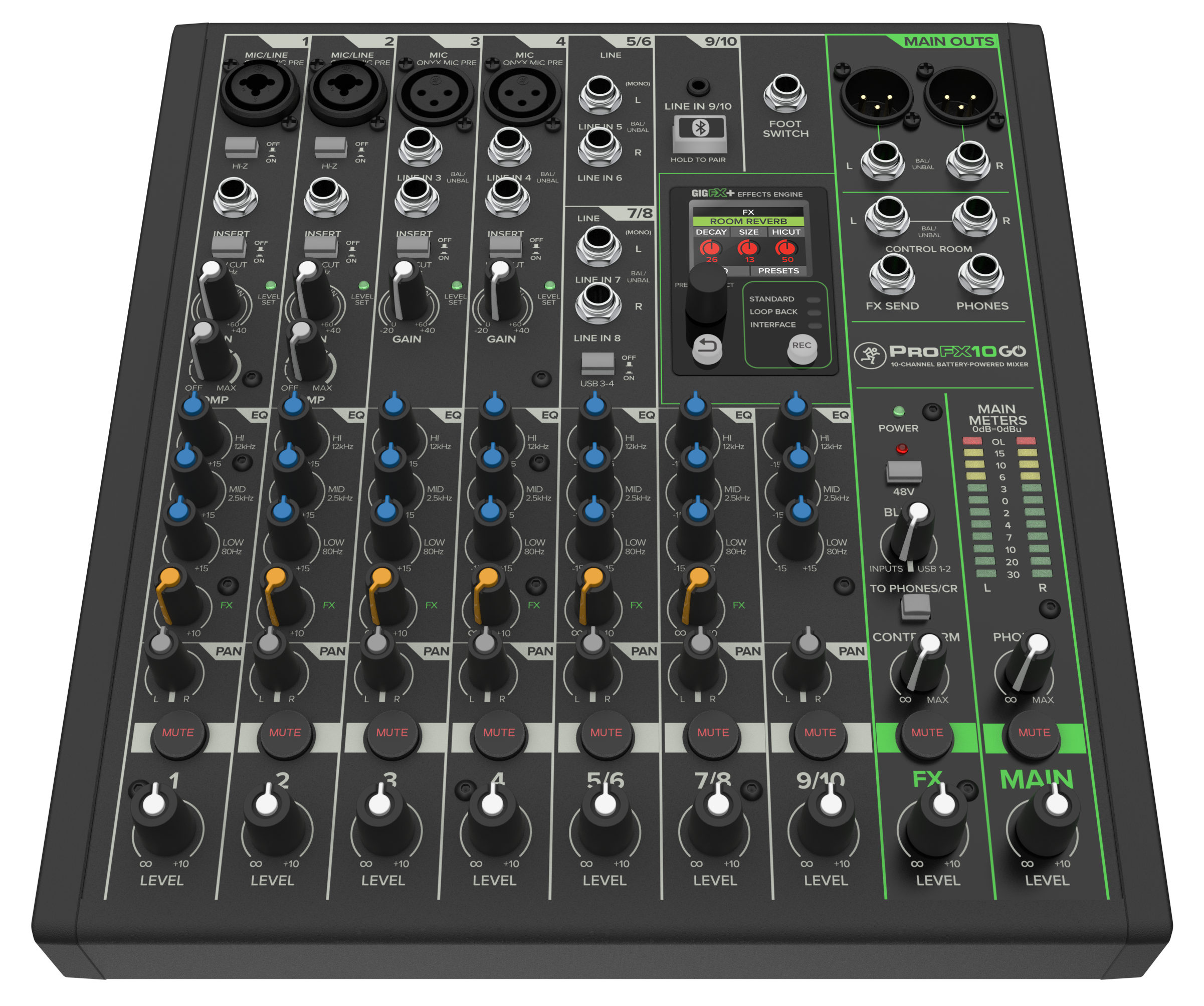 Mackie ProFX10 Go - Battery Powered Mixer