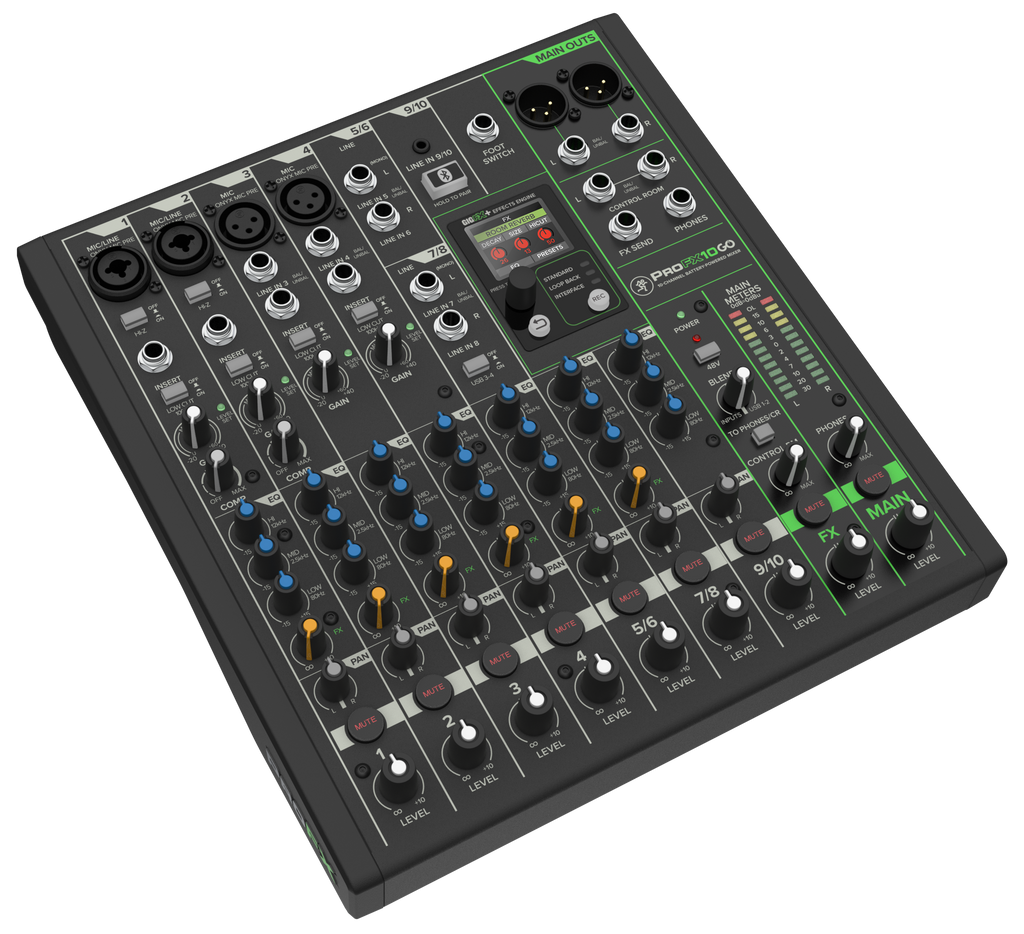 Mackie ProFX10 Go - Battery Powered Mixer