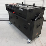 Flip-Ready Easy Retracting Hydraulic Lift Case for RANE Twelve Seventy and Seventy Two MKII Series , with Two Laptop Arms