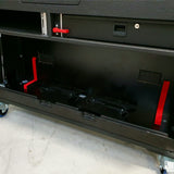 Flip-Ready Easy Retracting Hydraulic Lift Case for RANE Twelve Seventy and Seventy Two MKII Series , with Two Laptop Arms