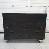 Flip-Ready Easy Retracting Hydraulic Lift Case for RANE Twelve Seventy and Seventy Two MKII Series , with Two Laptop Arms