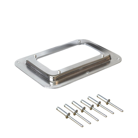 5x7" Acrylic Clear High Impact Recessed Dish