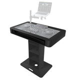 Control Tower DJ Podium with Road Cases for Pioneer DDJ-REV7 DDJ-FLX10 XDJ-XZ RANE Four - Black Finish