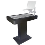 Control Tower DJ Podium with Road Cases for Pioneer DDJ-REV7 DDJ-FLX10 XDJ-XZ RANE Four - Black Finish