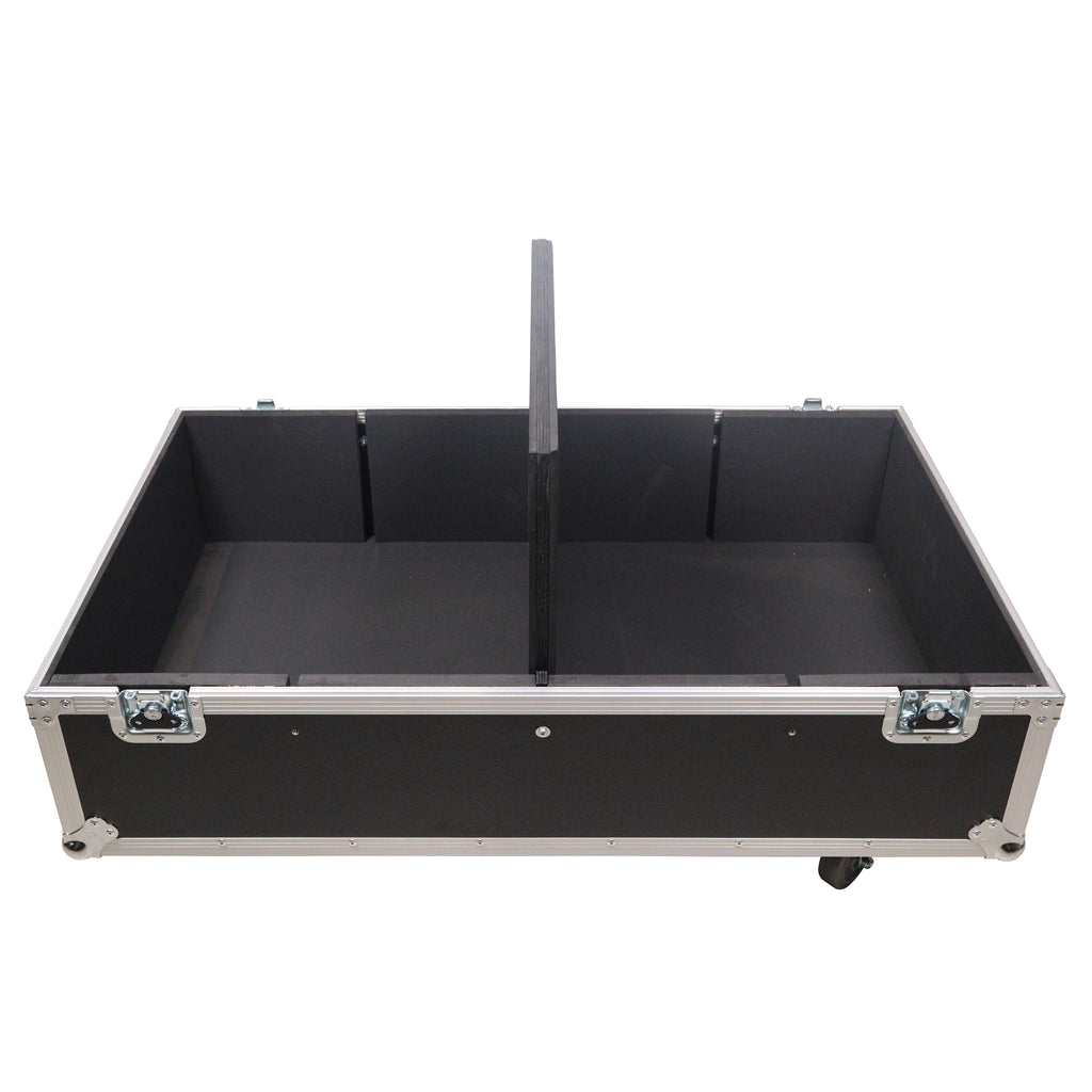 Universal ATA Dual Speaker Flight Case for 2x RCF NX12-SMA Turbosound TFM122m Speaker and similar sizes 23x18x13 in.