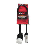 2 Ft. 12AWG Gray to 120 VAC NEMA15R Female Edison Power for Power Connection compatible devices