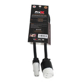 2 Ft. 12AWG Gray to 120 VAC NEMA15R Female Edison Power for Power Connection compatible devices