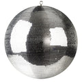 40" Mirror Disco Ball with 3/4" Glass Tiles | Bright Silver Reflective DJ Sphere with Hanging Ring