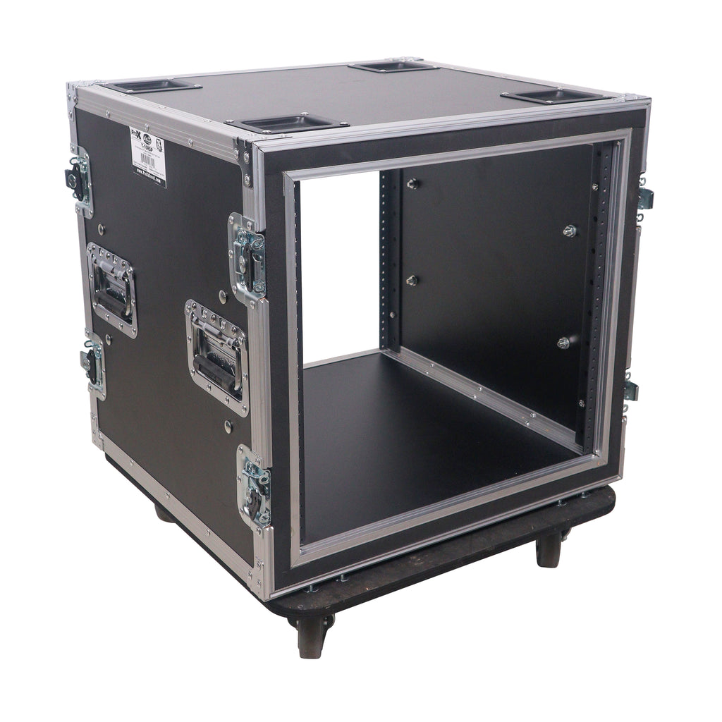 12U Space Shockproof Amp Rack ATA Flight Case 20" Depth