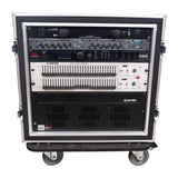 12U Space Shockproof Amp Rack ATA Flight Case 20" Depth