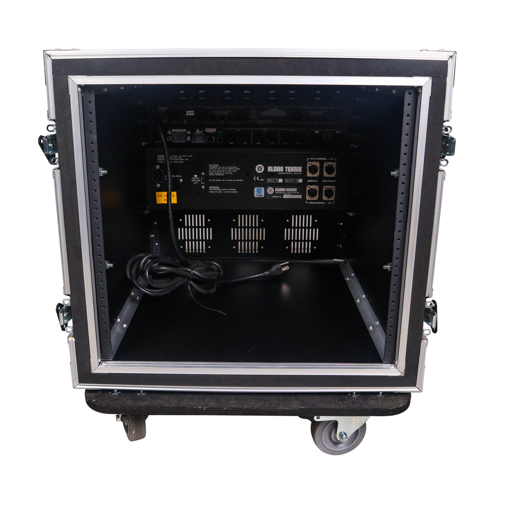 12U Space Shockproof Amp Rack ATA Flight Case 20" Depth