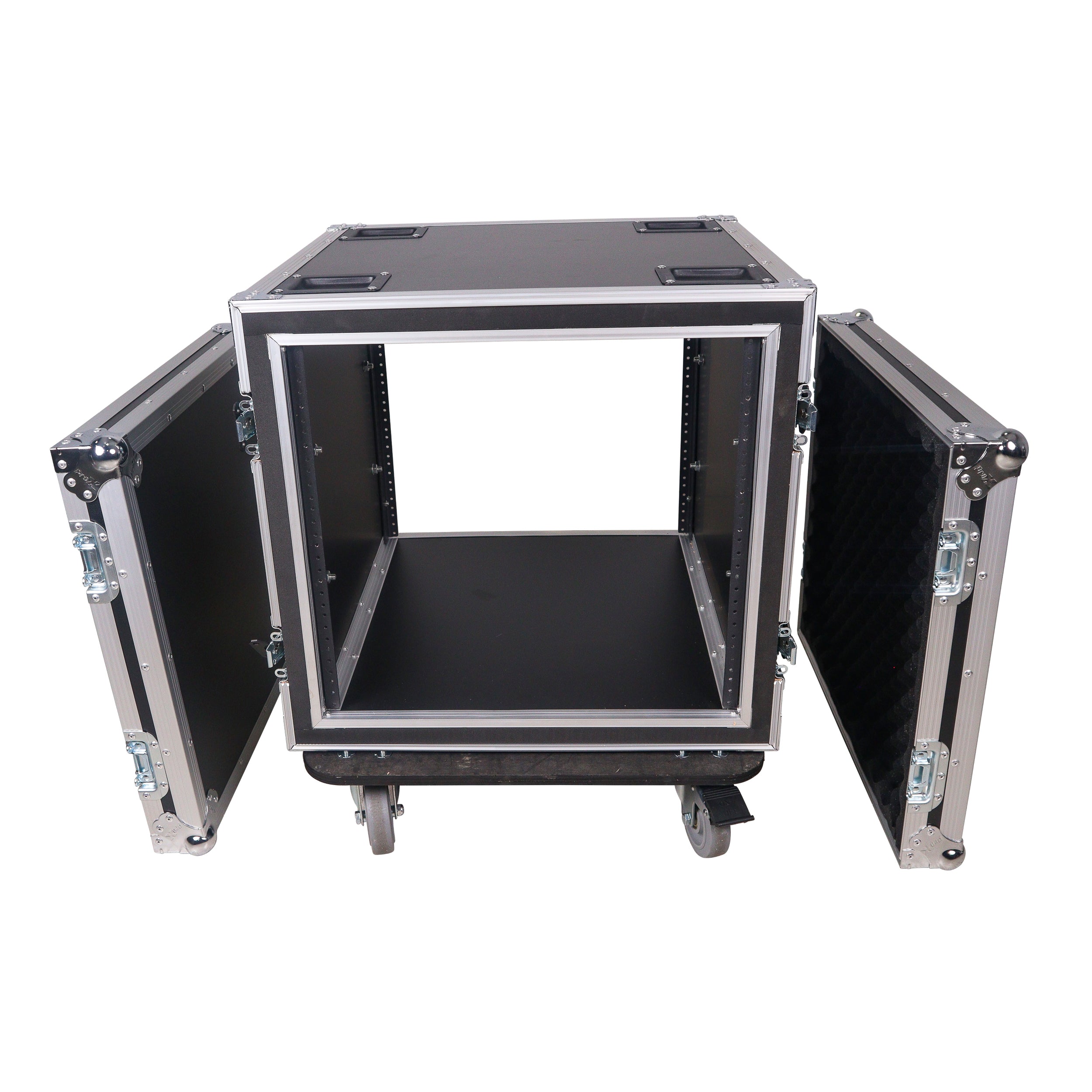 12U Space Shockproof Amp Rack ATA Flight Case 20" Depth