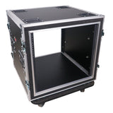 12U Space Shockproof Amp Rack ATA Flight Case 20" Depth